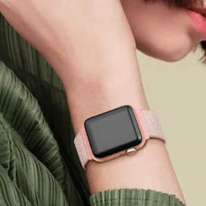 2 Packs Nylon Bands Compatible with Apple Watch 38mm 40mm 41mm 42mm 44mm 45mm 49mm for IWatch Series 9/8/7/6/5/4/3/2