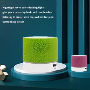 New Mini Portable Car Audio A9 Dazzling Crack LED Wireless Bluetooth 4.1 Subwoofer Speaker TF Card