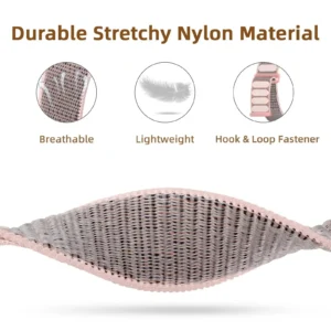 2 Packs Nylon Bands Compatible with Apple Watch 38mm 40mm 41mm 42mm 44mm 45mm 49mm for IWatch Series 9/8/7/6/5/4/3/2