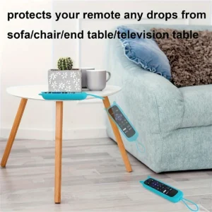 Glow in the dark cute cat's ears shaped silicone universal remote control cover with for TCL Hisense Roku TV remote control