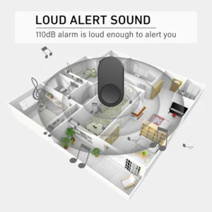 Plug-and-play wireless 1000-foot range doorbell, suitable for home, children's room, office, 120dB, with 32 ringtones, wireless