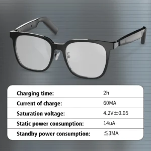 Wireless smart glasses with music playback and wireless calling functions, compatible with Android and iOS