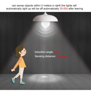 Microwave Radar Detection LED Light Bulb 220V E27 12W Radar Motion Induction Lamp Built-in Radar/Light Sensors For Home Stairs