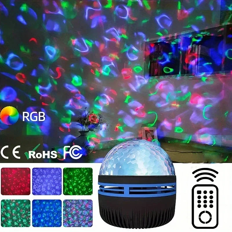 LED Starry Night Sky Projector Aurora USB Remote Control RGB Galaxy Light 7 Modes for Home Bedroom Game Room Party Decoration - Image 5