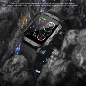 2025 New for Xiaomi Military Smart Watch Men IP67 3ATM Outdoor Sports Fitness Tracker Health Monitor 1.44Inch BT Call Smartwatch