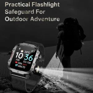 2025 New for Xiaomi Military Smart Watch Men IP67 3ATM Outdoor Sports Fitness Tracker Health Monitor 1.44Inch BT Call Smartwatch