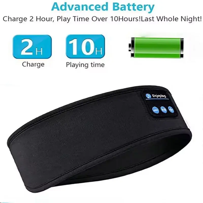 New bluetooth sleep headset wireless headphones music eye mask sleep sports headband outdoor running yoga headband - Image 6