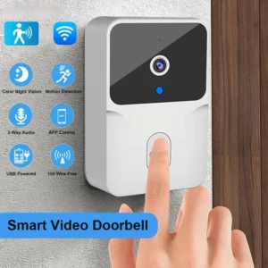 2026 Wireless Smart Video Doorbell, 2.4G WiFi Home Security Camera, 2-way Audio, Night Vision, Battery, Secure Home Monitoring