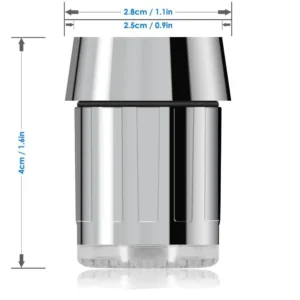 1-4PCS 7-Color Change Automatically LED Faucet Head Glow Water Saving Stream Light Faucet Aerator Tap Nozzle for Kitchen Bath
