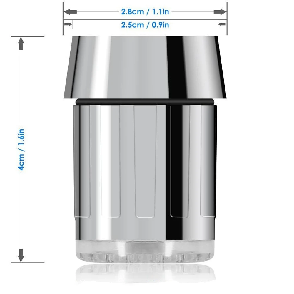 1-4PCS 7-Color Change Automatically LED Faucet Head Glow Water Saving Stream Light Faucet Aerator Tap Nozzle for Kitchen Bath - Image 6