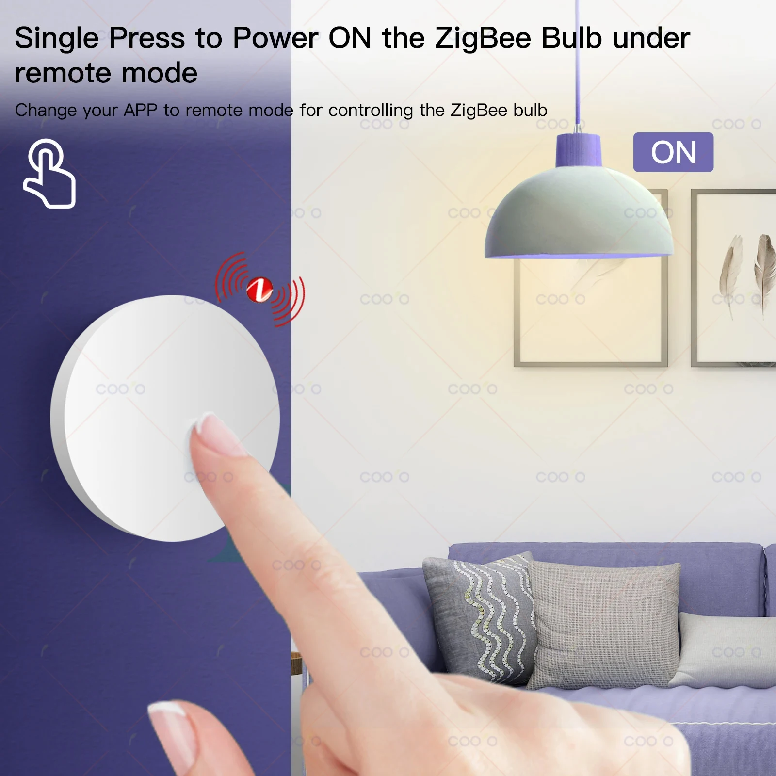 Ewelink Zigbee Smart Push Button Wireless Switch Include Battery Remote Control Automation Scenario Switch work with Zigbee2MQTT - Image 6