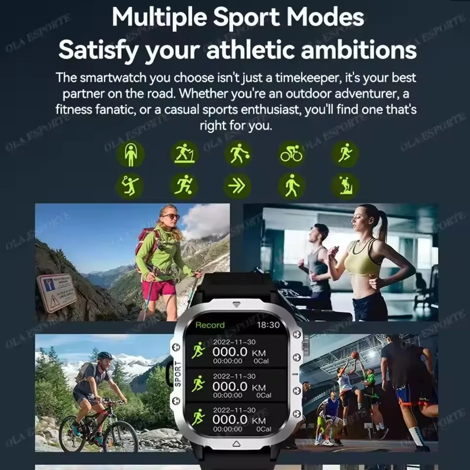 2025 New SmartWatch Men For Women Militray Outdoor GPS Track Sport Watches Heart Rate Sleep Waterproof Smart Watch IOS Android - Image 6