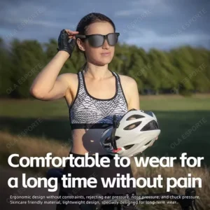 New Smart Glasses Men Bluetooth 5.3 Earphones Anti-Blu-ray Stereo headset Dual Speaker Touch Music Control Headphone Sunglasses