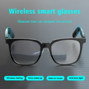 Wireless smart glasses with music playback and wireless calling functions, compatible with Android and iOS