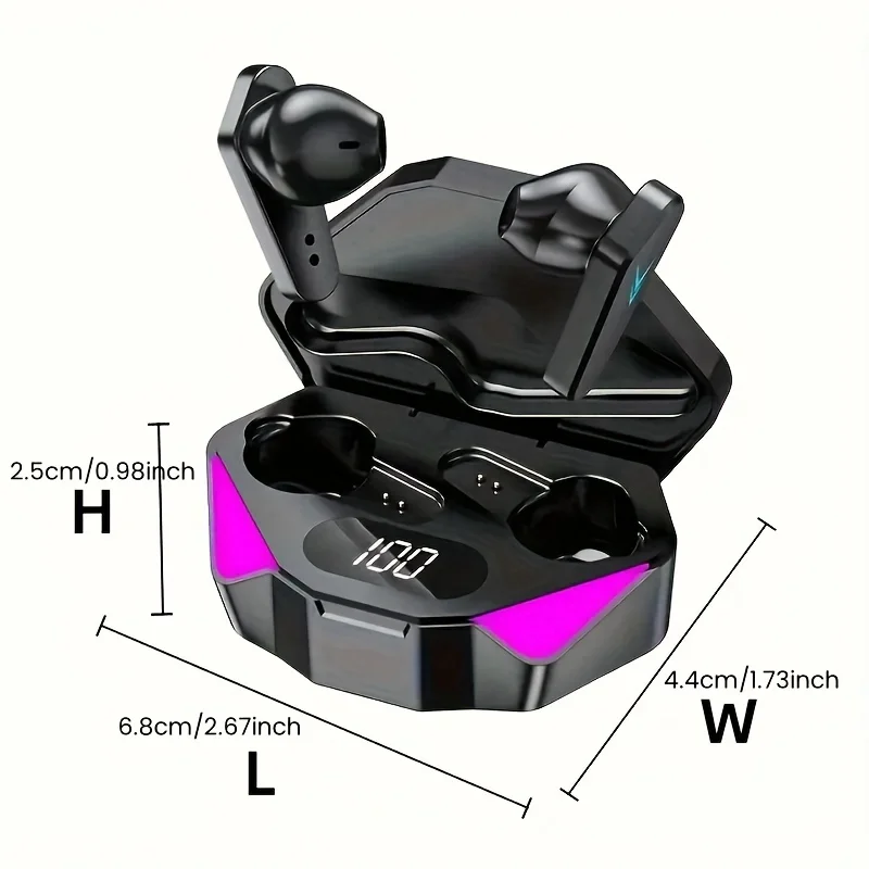 X15 TWS Wireless Bluetooth Headset LED Display Gamer Earbuds with Mic Wireless Headphones Noise Cancelling Bluetooth Earphones - Image 6