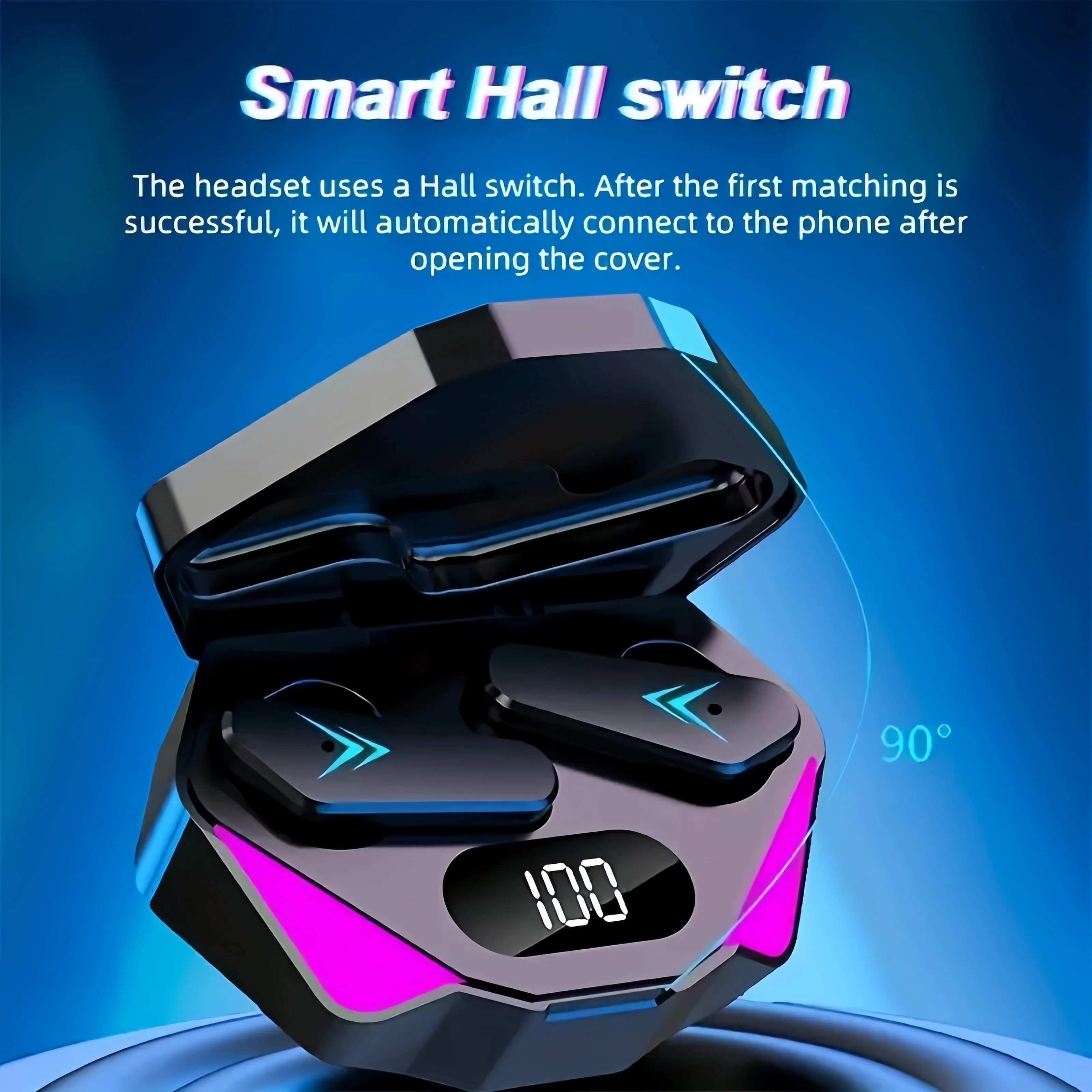 X15 TWS Wireless Bluetooth Headset LED Display Gamer Earbuds with Mic Wireless Headphones Noise Cancelling Bluetooth Earphones - Image 3