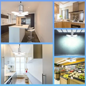 E27 Fan Shape LED Bulb AC85-265V 28W Foldable Led Light Bulb Lampada For Home Living Room Warehouse Garage Ceiling Light