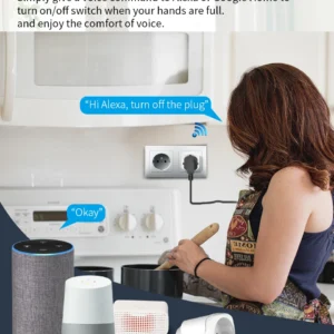 Wifi 20A UK Smart Plug Mini Power Monitor Socket Remote Vioce App Control Timing Smart Home Work With Tuya Google Home Alexa