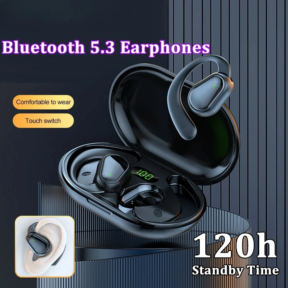 Bluetooth 5.3 Headphones Ear Hook Earphones Wireless Earphones HiFi Stereo Waterproof Headset Noise Reduction Earbuds for Xiaomi - Image 3