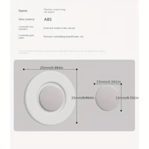 Magnetic Remote Control Holder Wall Mount Adhesive Remote Control Holder Strong Hold Tv Remote Holder for Home Office