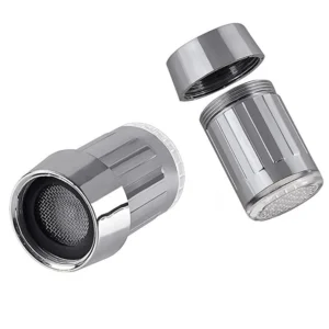 1-4PCS 7-Color Change Automatically LED Faucet Head Glow Water Saving Stream Light Faucet Aerator Tap Nozzle for Kitchen Bath
