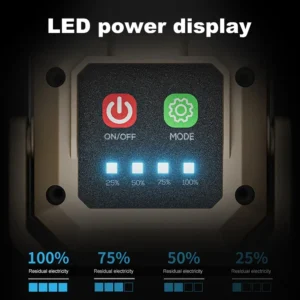 Rechargeable LED Work Light: Waterproof Inspection Lamp with Magnetic Base, for Car Repair, Emergency & Workshop Use