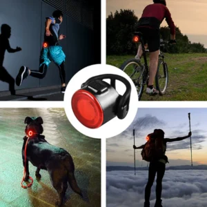 Bike Front Rear Light Set 6 Lighting Modes Bike Bright Headlight USB Charging Warning Taillights Set for Night Riding Safety