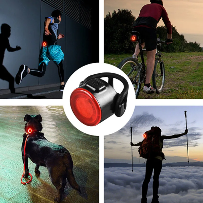 Bike Front Rear Light Set 6 Lighting Modes Bike Bright Headlight USB Charging Warning Taillights Set for Night Riding Safety - Image 6